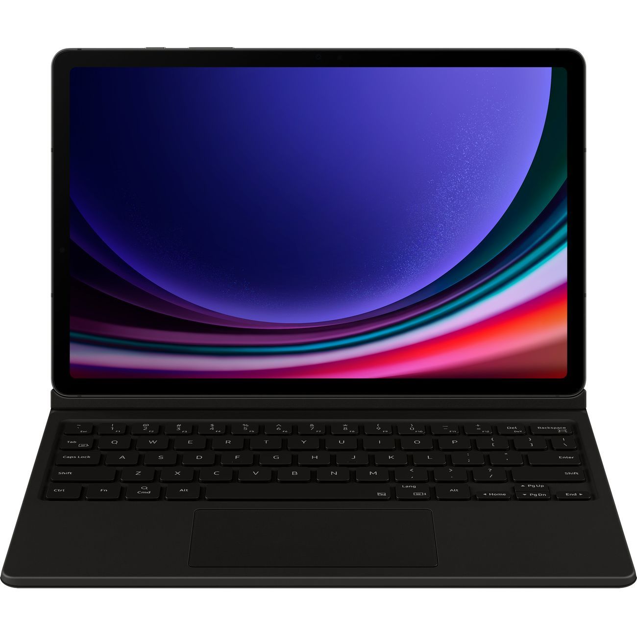 Чехол-клавиатурастачпадомSamsungBookCoverKeyboardGalaxyTabS9/TabS9FEBlack(русскаяраскладка)