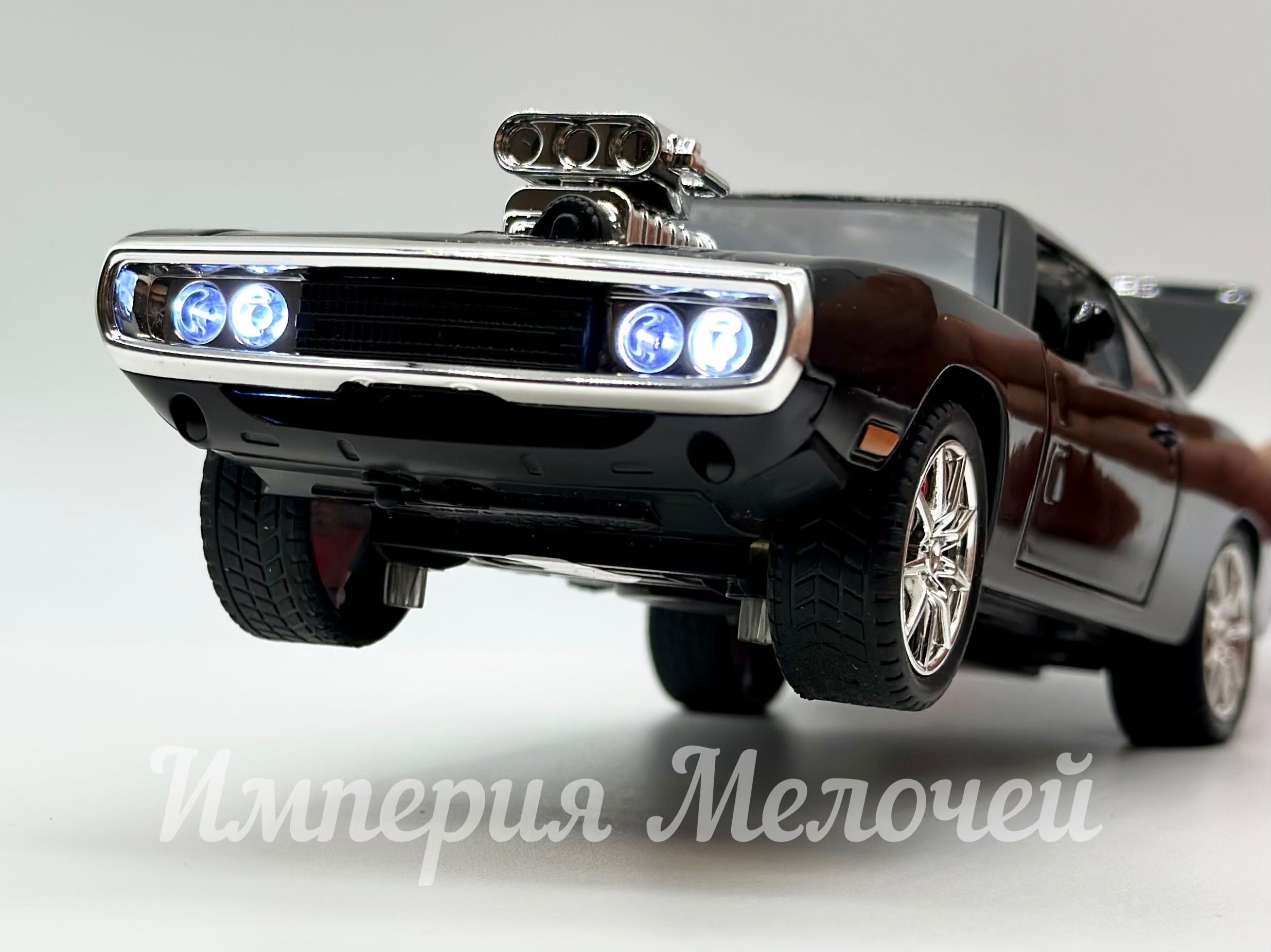 Металлическая машинка Dodge Charger R/T 1969 Додж Чарджер в масштабе 1/24  (черный) - купить с доставкой по выгодным ценам в интернет-магазине OZON  (1181501596)