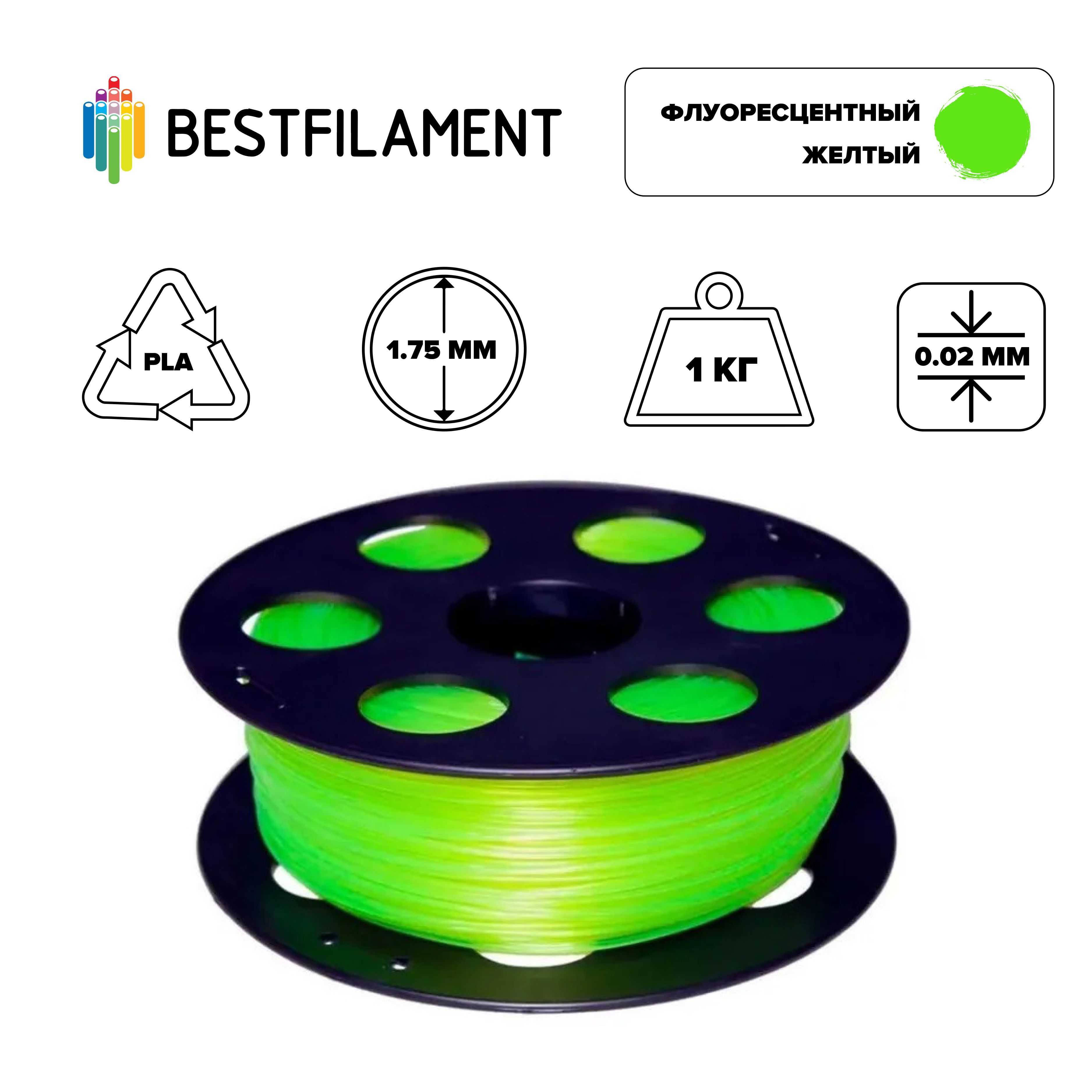 Bestfilament. Флуоресцентный желтый. Bestfilament PETG лайм. Пла пластик характеристики.