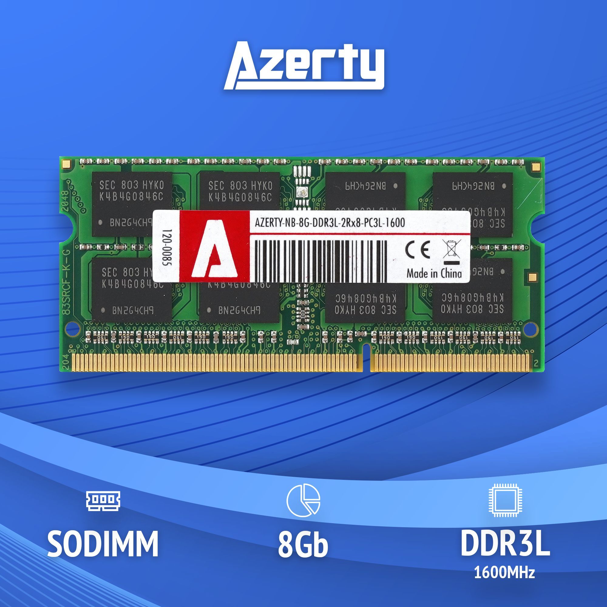 AzertyОперативнаяпамятьSODIMM8GbNB-8G-16001x8ГБ(120-0085)