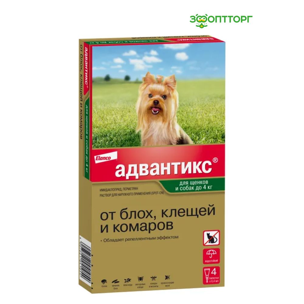 Адвантикс для Собак Капли – купить лекарственные средства для животных ...