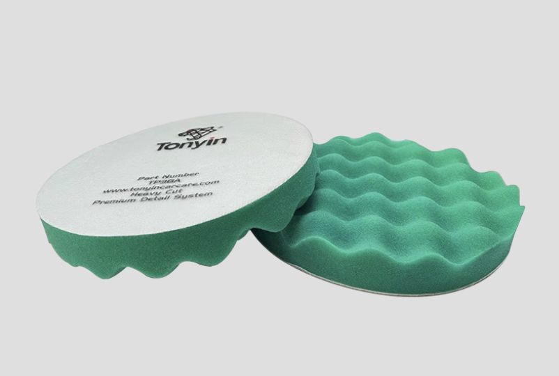 TP38A Рифленый поролоновый полировальник режущий без отверстий 8 дм. WAFFLE GRIP FOAM PAD (HEAVY) TONYIN