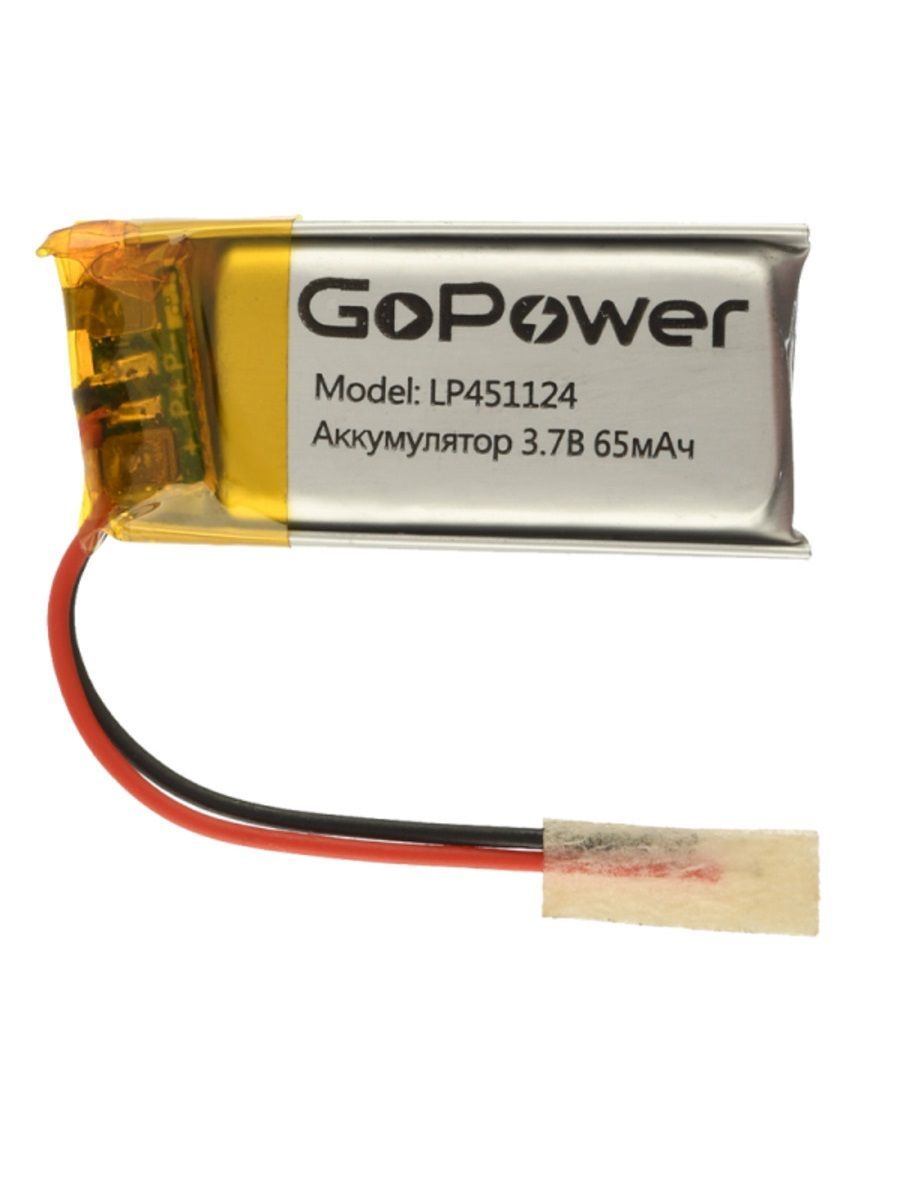 АккумуляторLi-PolGoPowerLP4511243.7V65mAh-1шт.