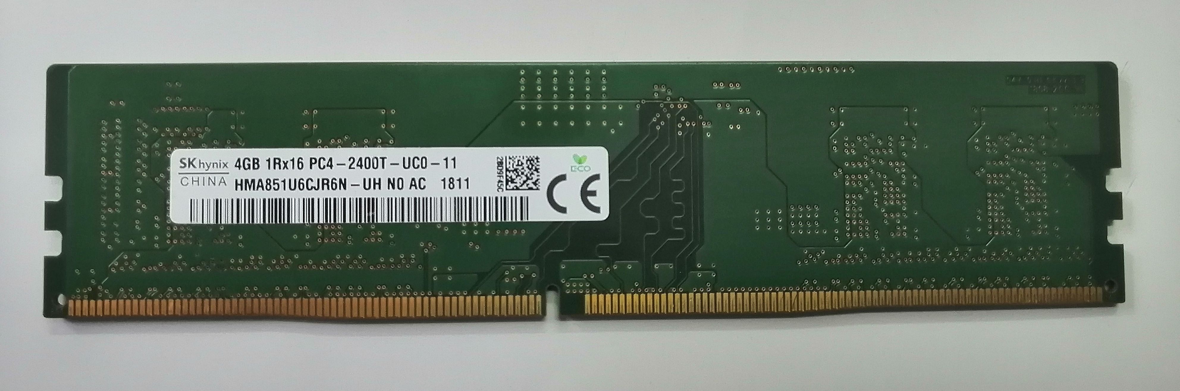 HynixОперативнаяпамятьDIMMDDR4HMA851U6CJR6N-UH4Гб2400MHz1x4ГБ(HMA851U6CJR6N-UH)