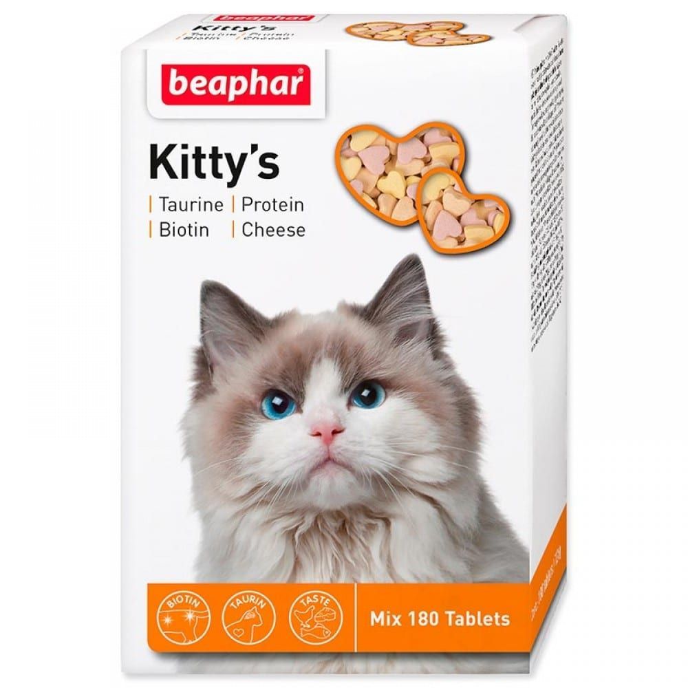 Витамины Для Кошек Beaphar (Беафар) Kittys Mix + Taurine,180шт