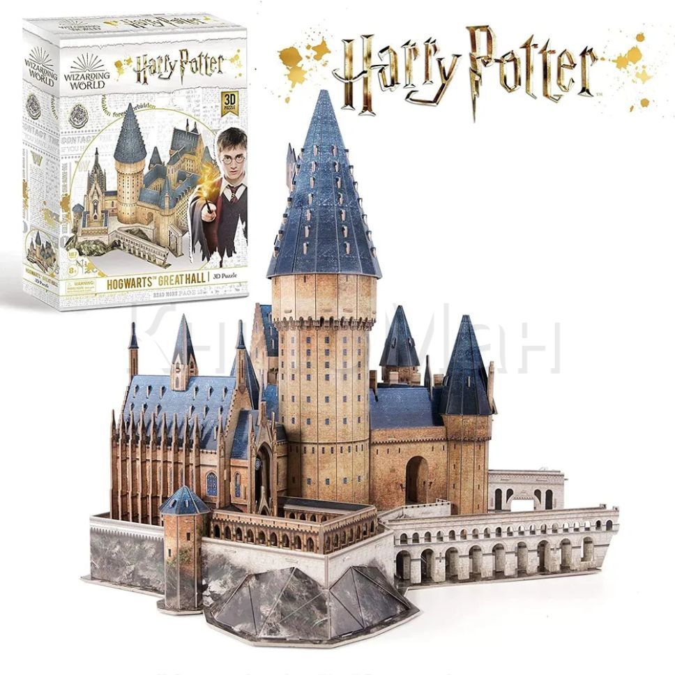 3D Арт Замок Хогвартс — купить 3d пазлы в интернет-магазине OZON по ...