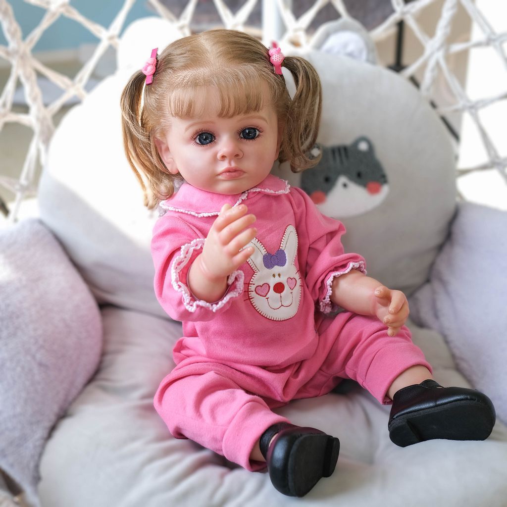 Кукла тутти фото 50CM Reborn Girl Full Body Silicone Reborn Doll Tutti Lifelike Handmade 3D Skin 