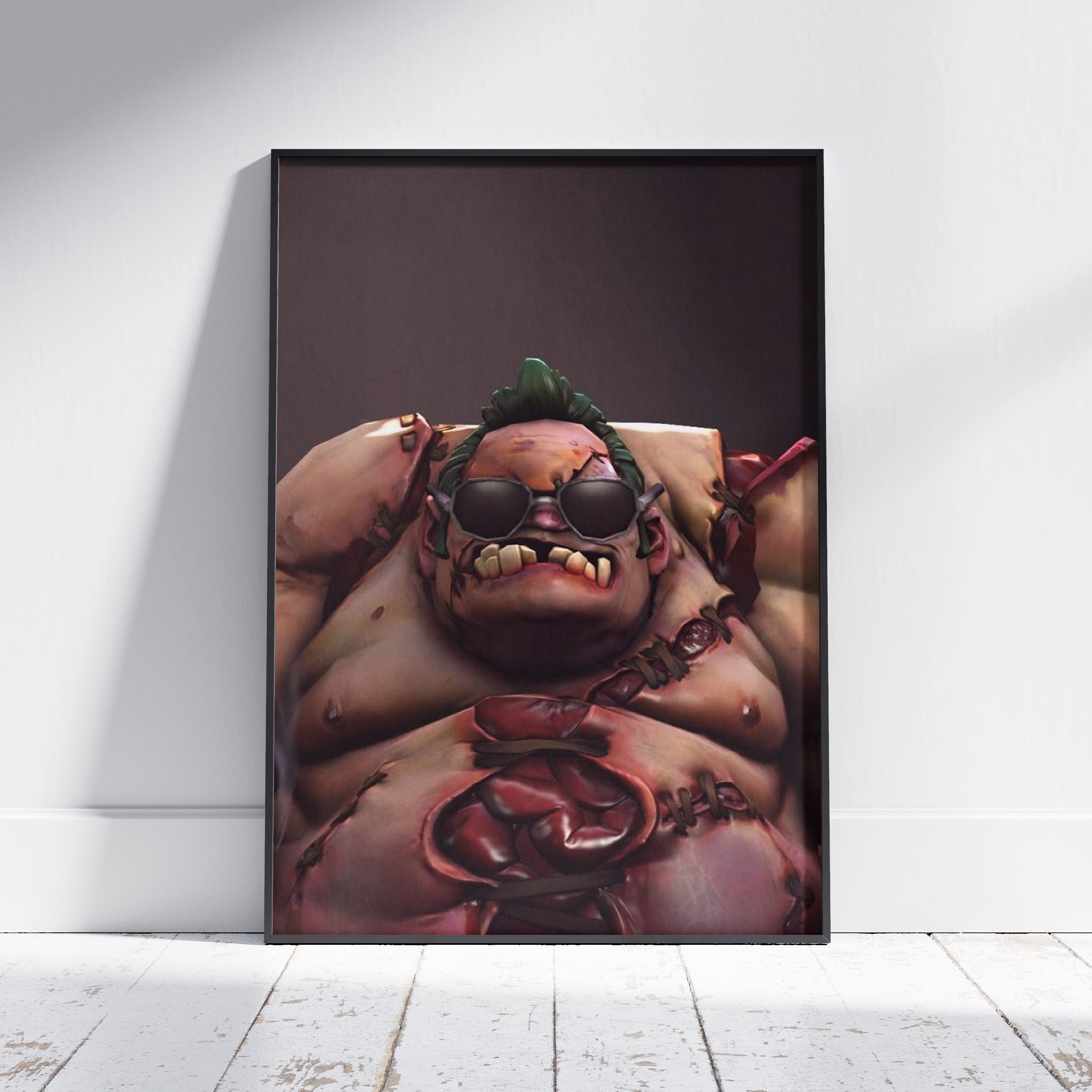 ПлакатнастенудляинтерьераDota2(Pudge2)-ПостерпоигреформатаA4(21х30см)