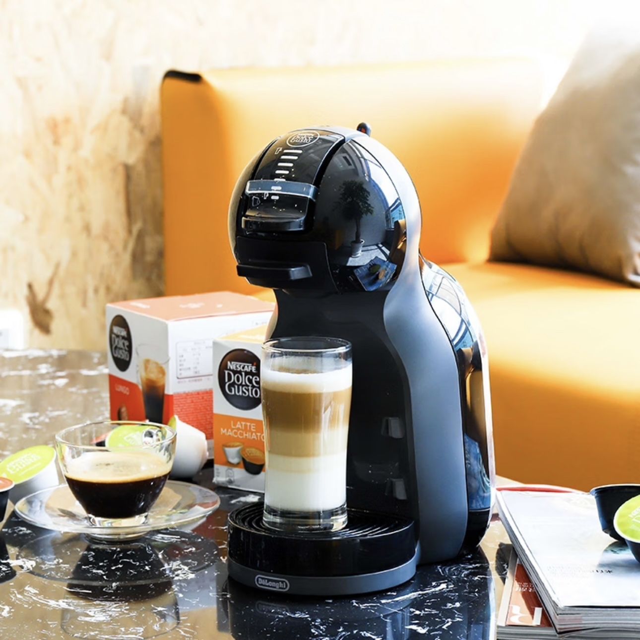 Nescafe Dolce Gusto Капсульная кофемашина Mini Me.black, черный, черно-серый