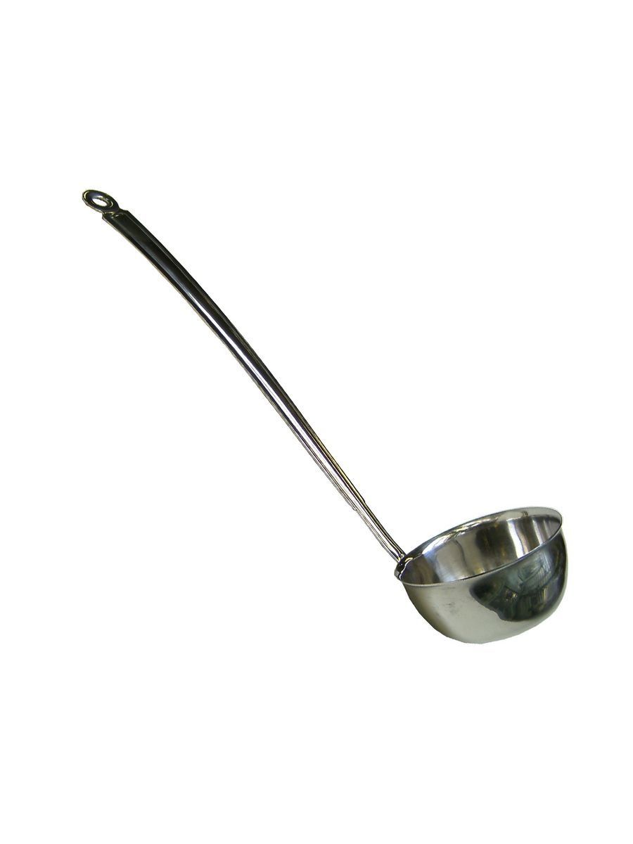 (c24-02). Половник с длинной ручкой. Половник 0,08-0,12 мл. Половник для первых блюд. Ложка разливательная 2000 мл "поварская" (10) (20) 1с2298.
