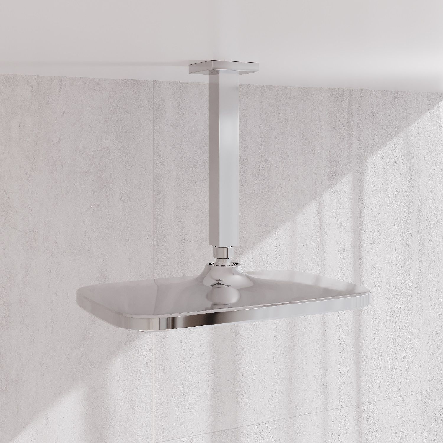 Фото товара на маркетплейсе ozon Кронштейн для верхнего душа в потолок, квадратный, хром, Optima Home, IDDIS, OPH20CSi61