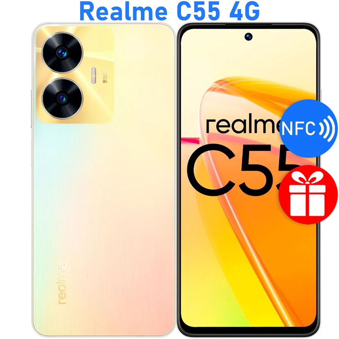 realme Смартфон C55 Русская версия 6/128 ГБ, перламутровый