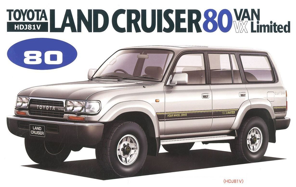 Сборная модель Автомобиль Toyota Land Cruiser 80 VAN VX Limited, 03795  Fujimi, масштаб 1/24 - купить с доставкой по выгодным ценам в  интернет-магазине OZON (1381312531)