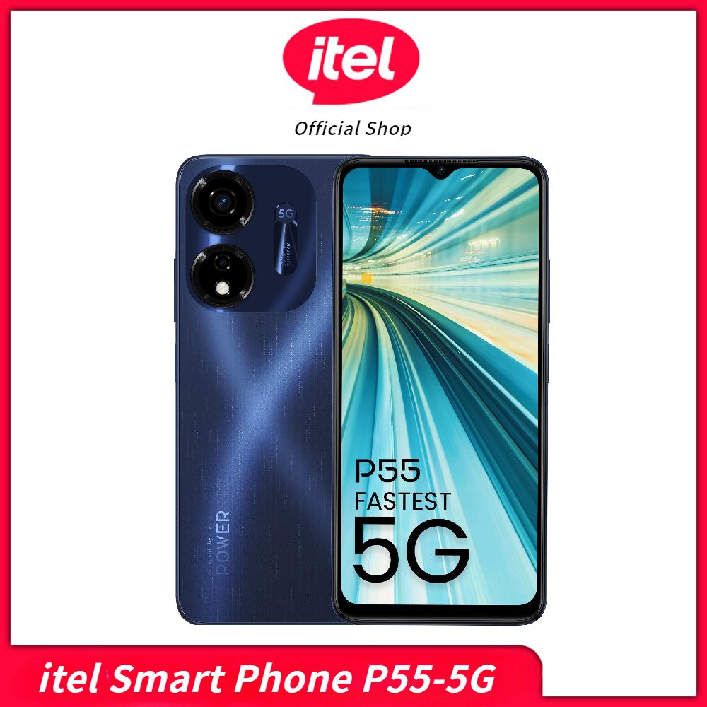 ITEL Смартфон P55/5G CN 6/128 ГБ, темно-синий