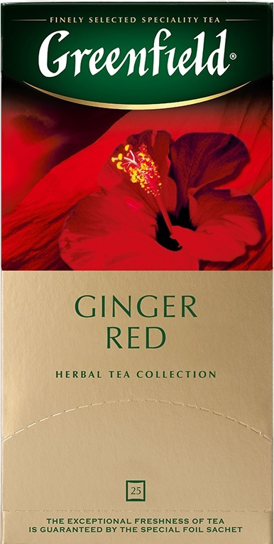 Чай в пакетиках травяной Greenfield Ginger Red, 25 шт #1