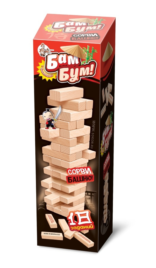 Игра для детей и взрослых "Бам-бум" (падающая башня) #1