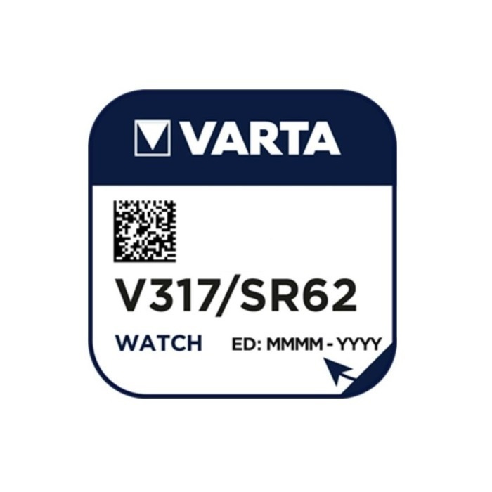 Varta Батарейка 317 (SR62, SR516), Оксид-серебряный тип, 1,55 В, 1 шт #1