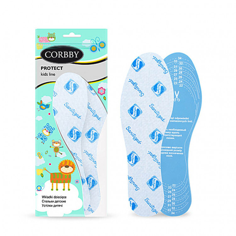 Детские противогрибковые стельки CORBBY Protect, безразмерные.  #1