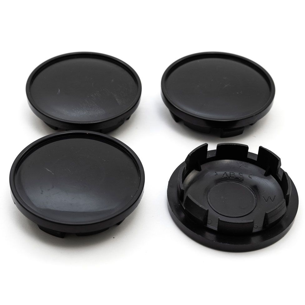 Колпачки на литые диски 65/56/12 мм комплект-4 шт / Заглушки ступицы мм пластиковые черные для автомобилей #1