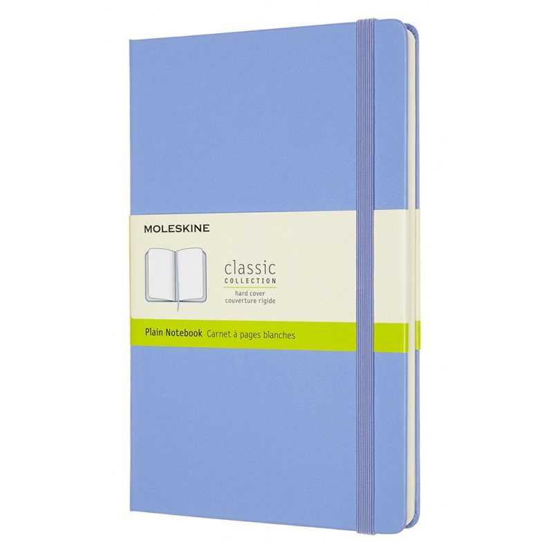 Блокнот без разметки Moleskine CLASSIC QP062B42 13х21см 240стр. твердая обложка, голубая гортензия  #1