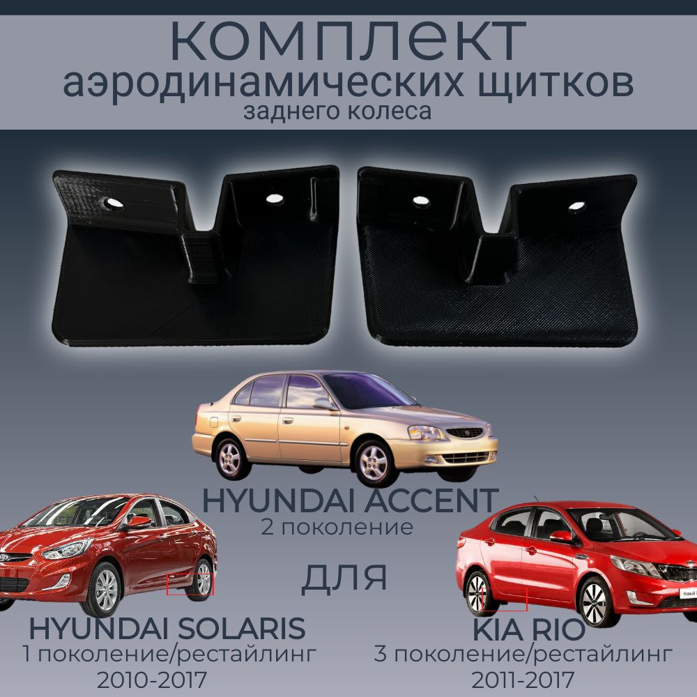 Пара внутренних щитков заднего колеса для корейских авто - арт. BRZ-KR&HS / 86862-1R000  #1