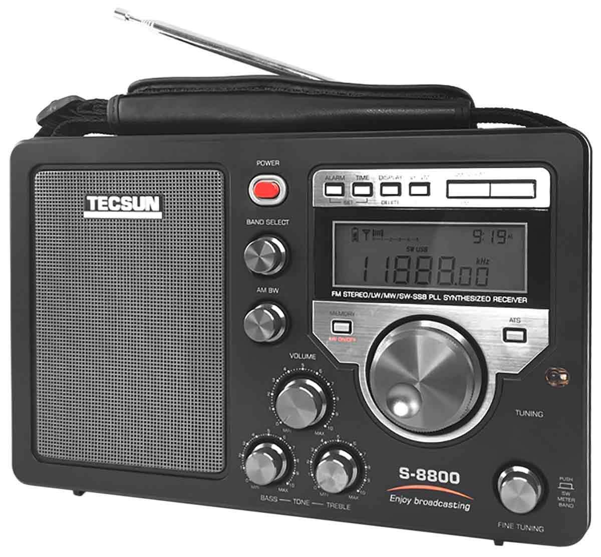 Всеволновый цифровой радиоприемник с пультом Tecsun S-8800 black купить ...