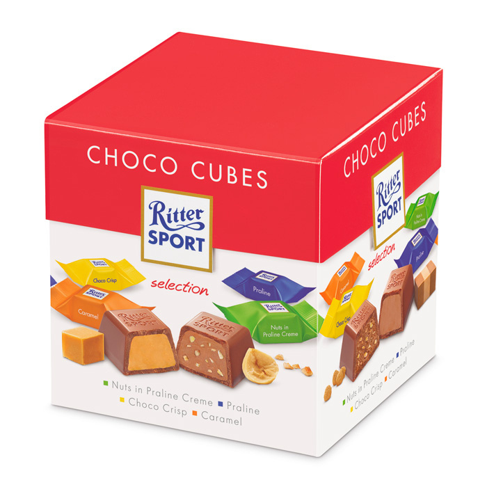 Шоколадные конфеты Ritter Sport Choco Cubes Vielfalt (Германия), 176 г ...