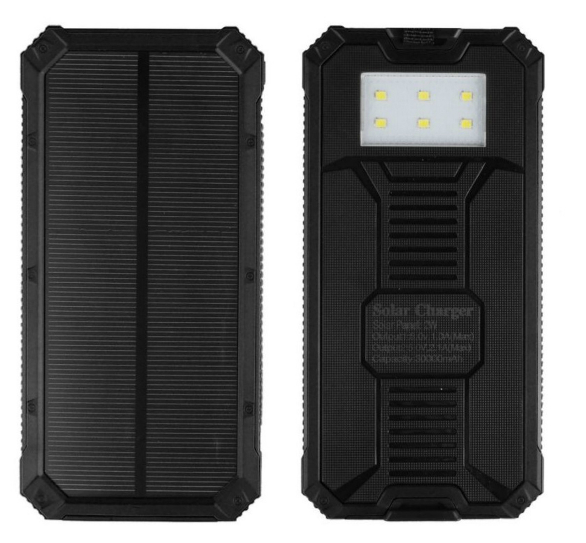 Повер банк Solar 10 000 mAh Power bank на солнечной батарее черный ...