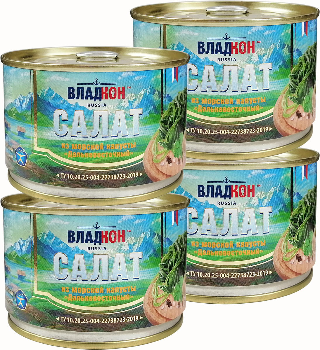 Консервы из морепродуктов - Салат из морской капусты "Владкон ...