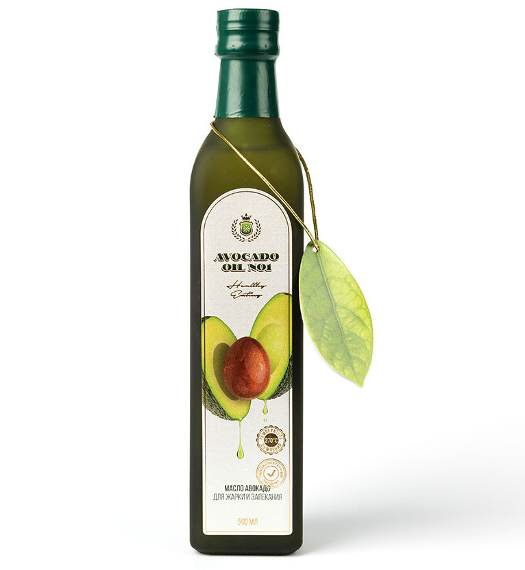 Масло авокадо рафинированное для жарки "Avocado oil №1", 500 мл ...
