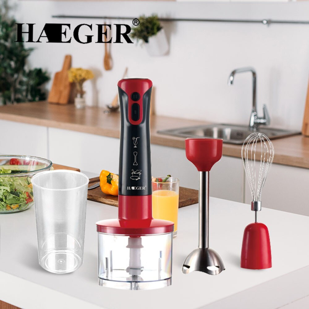 Погружной блендер HAEGER, ручной электрический миксер, кухонный комбайн .
