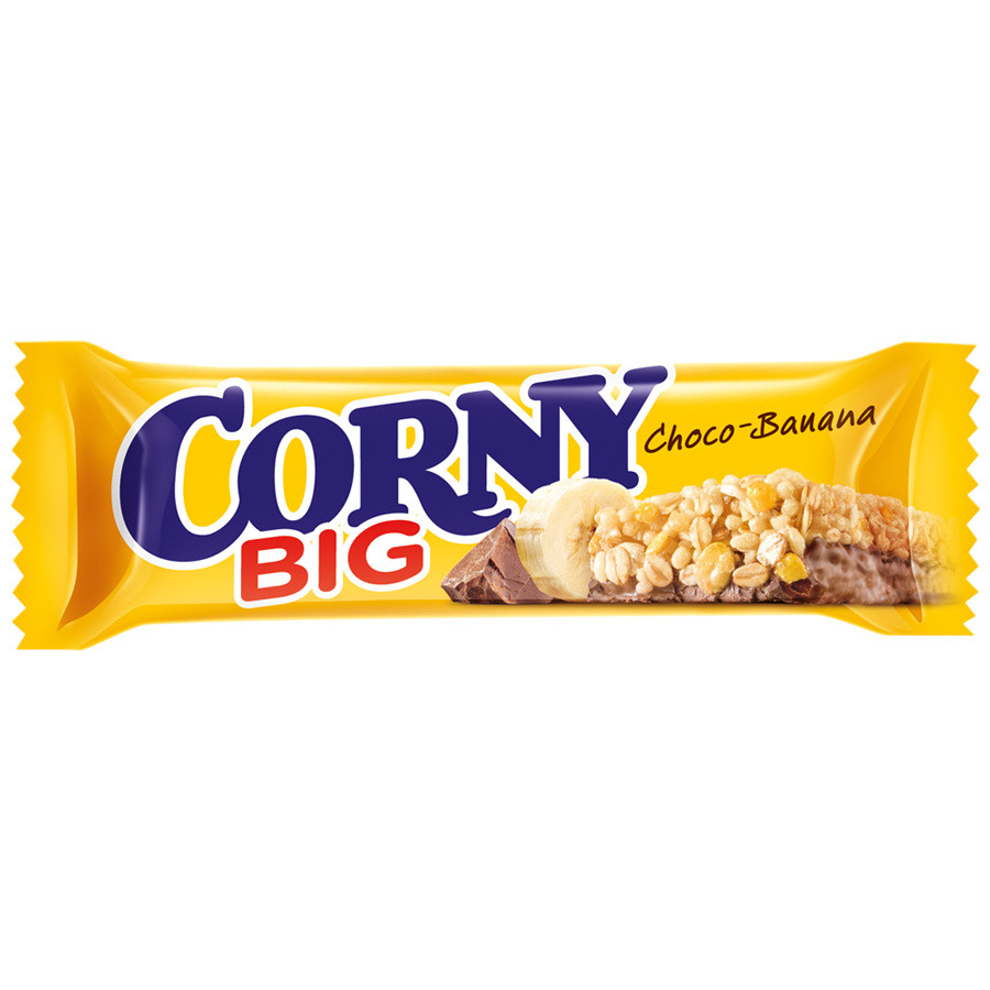 Батончик злаковый шоколад и банан CORNY, 50г. 10 батончиков. — купить в ...