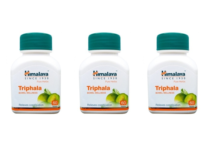 Таблетки Трифала Himalaya Herbals Triphala 60 таб 3 шт — купить в ...