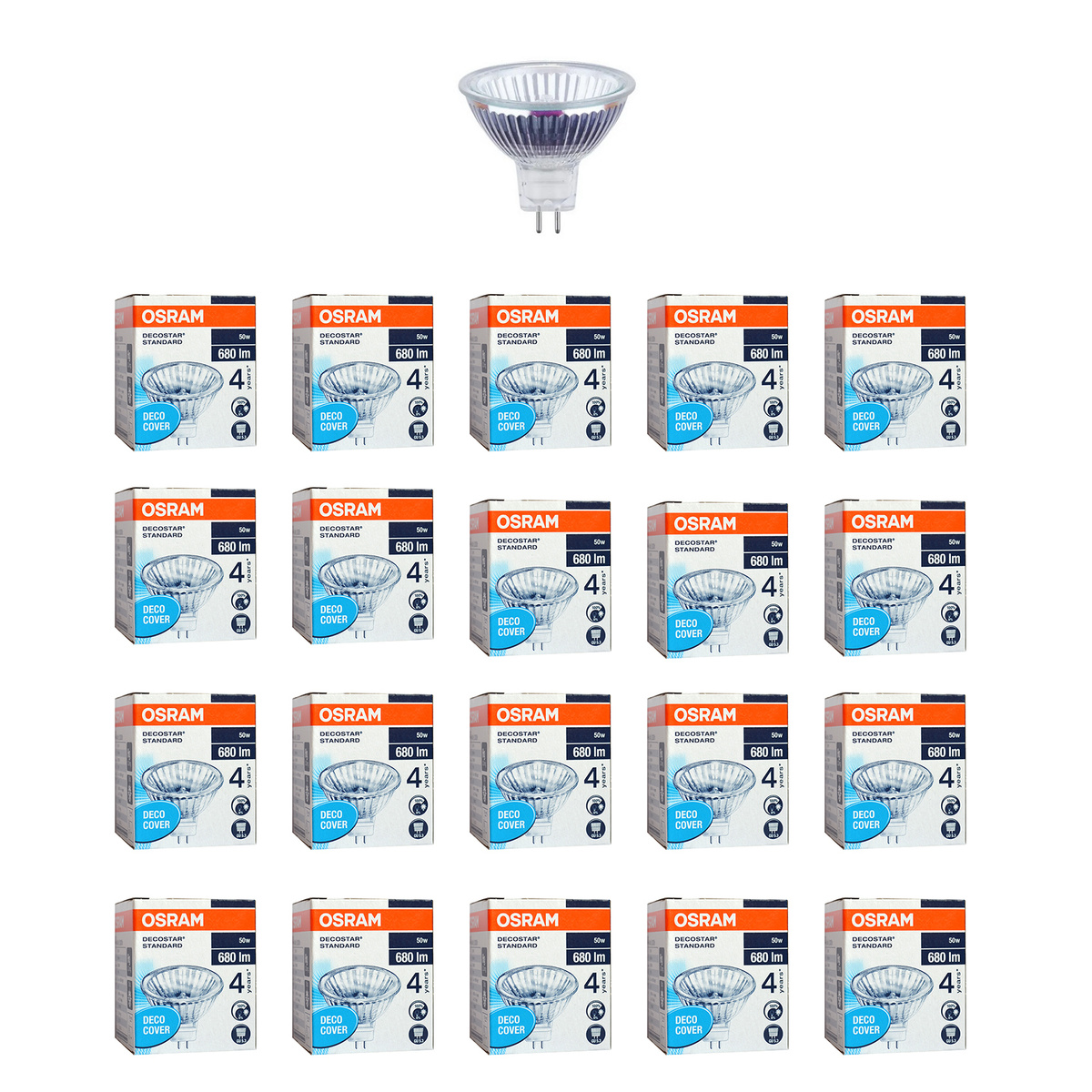 Галогенная Лампочка OSRAM 44870 WFL DECOSTAR 51S 50W 12V GU 5,3 2000 ...