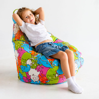Кресло-мешок Pufi Room Груша, Велюр искусственный, Размер M. Спонсорские товары