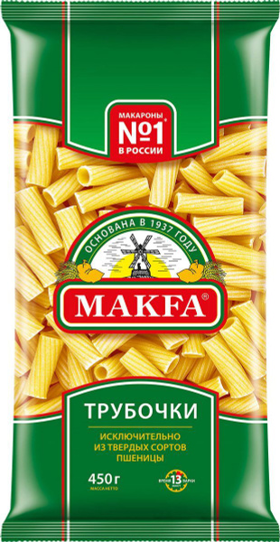 Макаронные изделия Makfa трубочки, 450 г купить на OZON по низкой цене ...