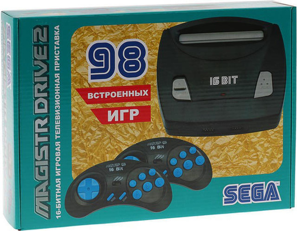 Игровая консоль Magistr Drive 2 Little черный +контроллер в комплекте ...