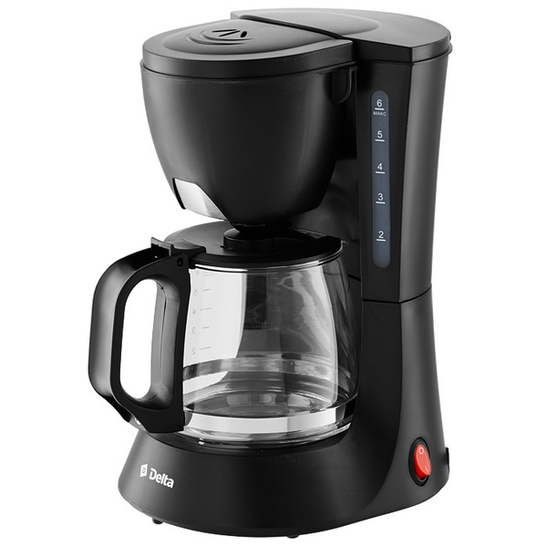 Кофеварка капельная Delta Delta DL-8153, черный - купить с доставкой по ...
