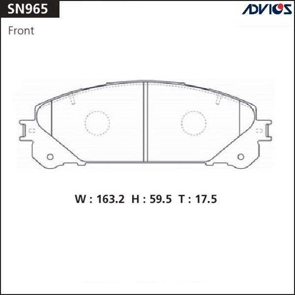 Колодки тормозные Advics SN965 - купить по низким ценам в интернет ...