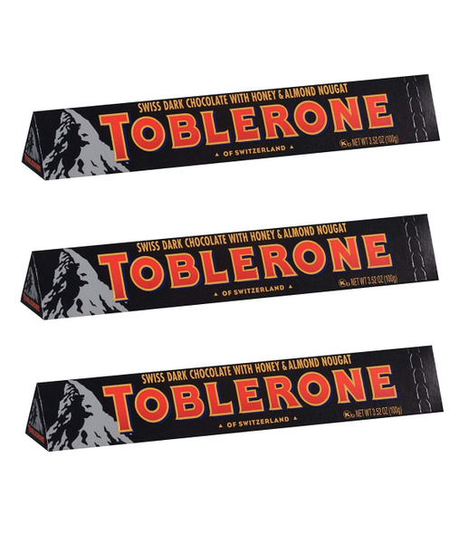 Таблерон Дарк Горький шоколад Toblerone Dark 100гр., 3 шт. - купить с ...