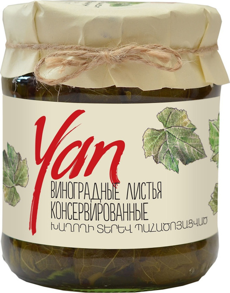 Листья виноградные консервированные Арцах Фрут 720 гр.
