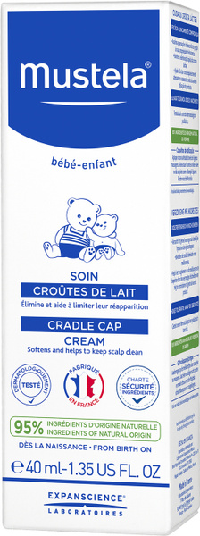Mustela Bebe Крем от "молочных корочек", 40 мл - купить с доставкой по ...