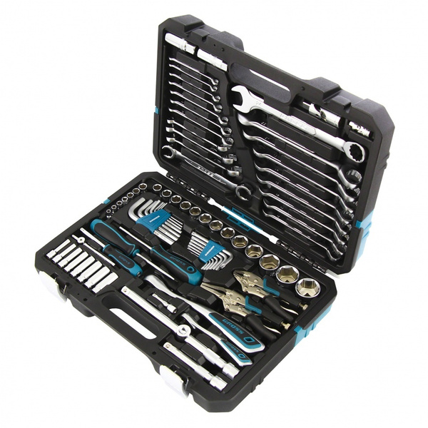 Набор инструментов, 1/4", 1/2", CrV, 120 зубьев, 78 предметов Gross ...