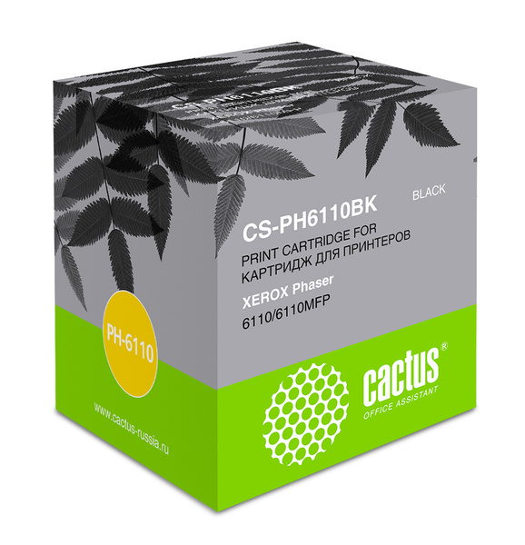 Расходник для печати Cactus CS-PH6110, Черный (black), для лазерного ...