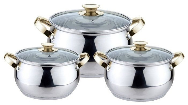 KELLI Набор посуды для приготовления, 6 предм. - купить с доставкой по ...