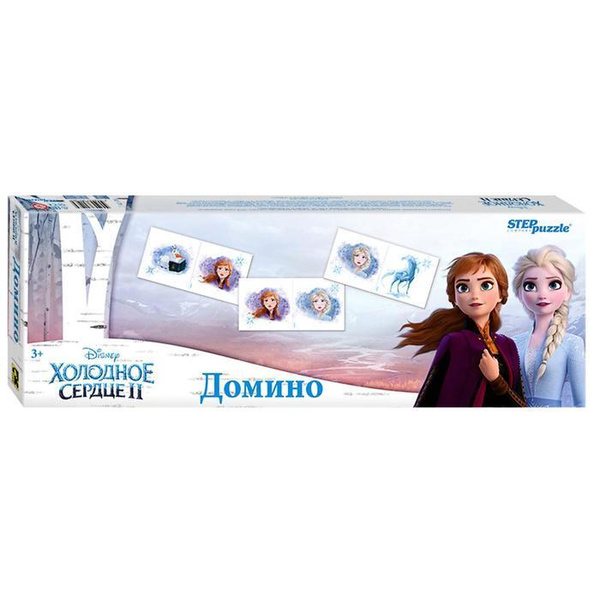 Детское домино "Холодное сердце 2" с картинками, развивающая настольная ...