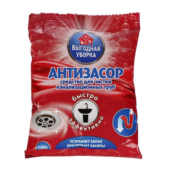 Антизасор средство для прочистки канализационных труб "Выгодная уборка ...