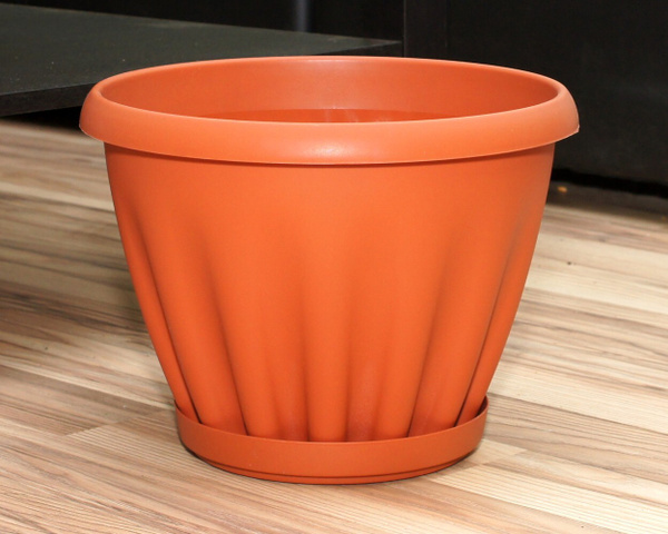 Горшок для цветов, терракотовый, 23 см х 32 см, 11 л, 1 шт - купить с ...
