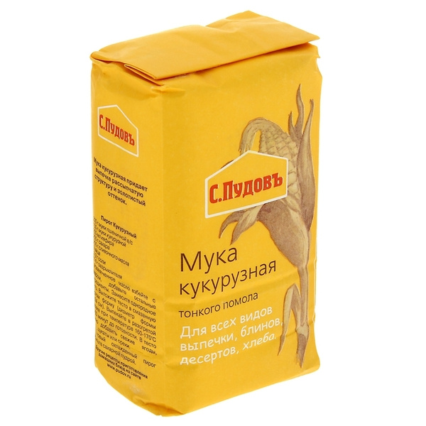 Мука С. Пудовъ , кукурузная, 450 г - купить с доставкой по выгодным ...