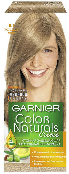 Garnier Крем-краска для волос Color Naturals Тон №8.1 Песчаный берег ...
